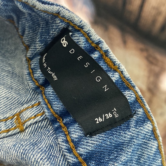 ASOS DESIGN TALL HIGH RISE STRETCH SLIM STRAIGHT LEG JEANS SIZE 26X36 MID WASH - Picture 9 of 9